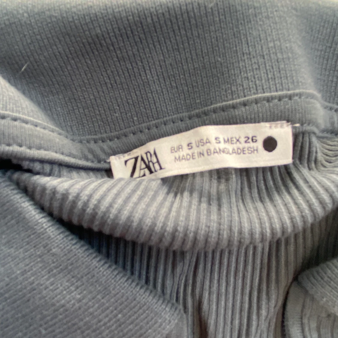 Zara - Blågrön tröja med dragkedja - 91