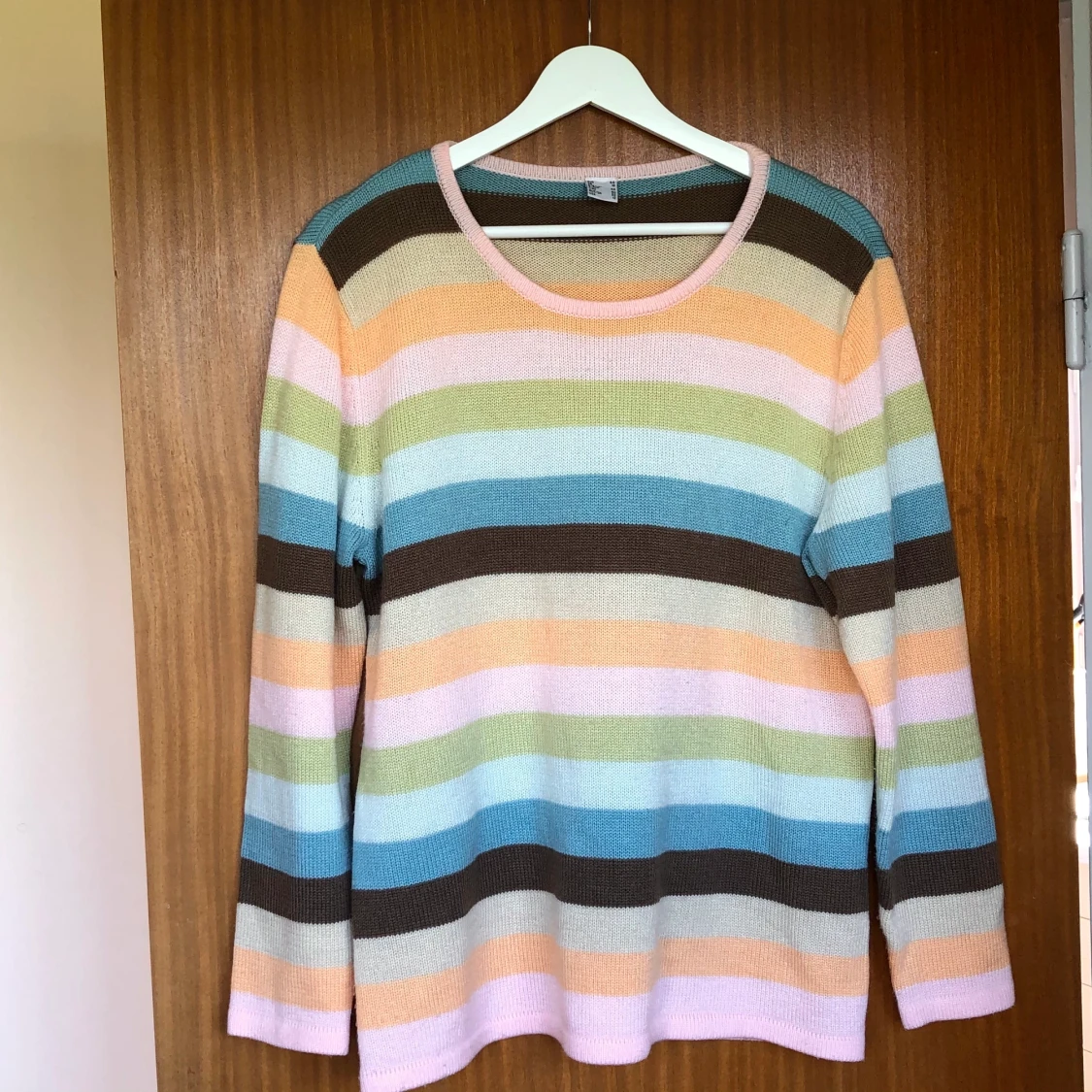 Randig stickad tröja - 91