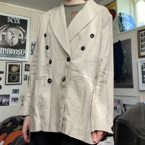 Linneskjorta - Skjorta/blus/kofta i 100% linne. Från H&M, aldrig använt pga för stor. 