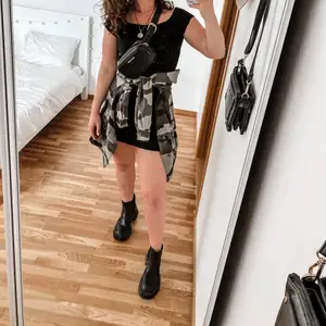 Cute black mini dress, jacket can be bought as well!