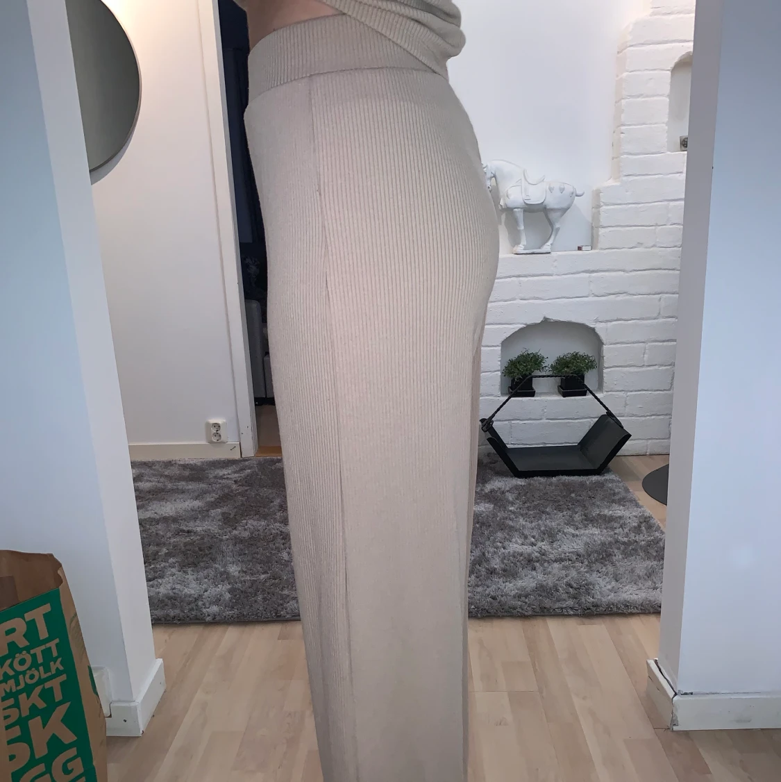 Ribbade byxor från Bubbleroom - 90