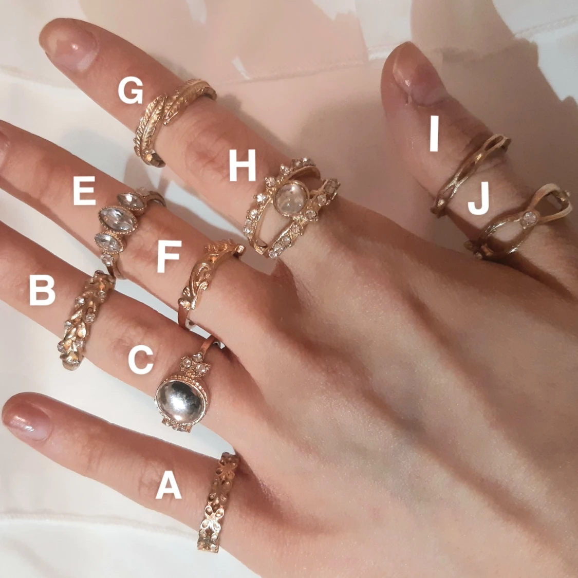 Ringar guld 2 kr styck - 90