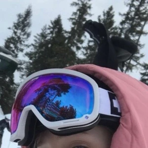 Skidglasögon - Skidglasögon från SPY. Sparsamt använda. Lite lila/rosa/blå i färgen 