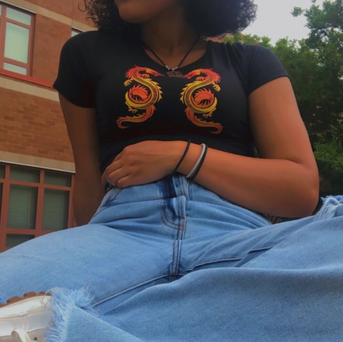 Tshirt with dragon pattern