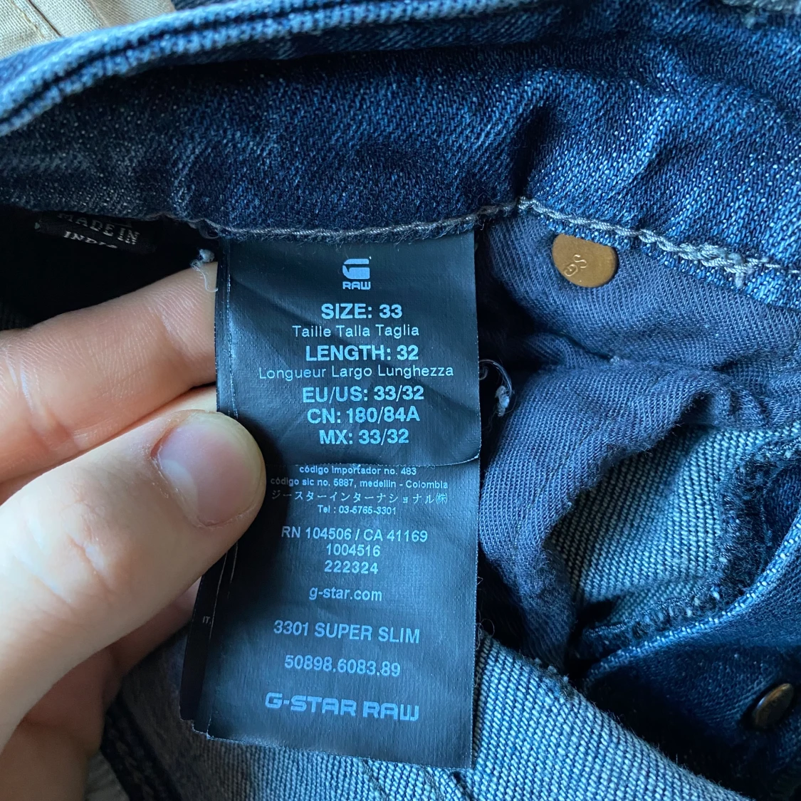 Gstar jeans 3301 skinny - 91