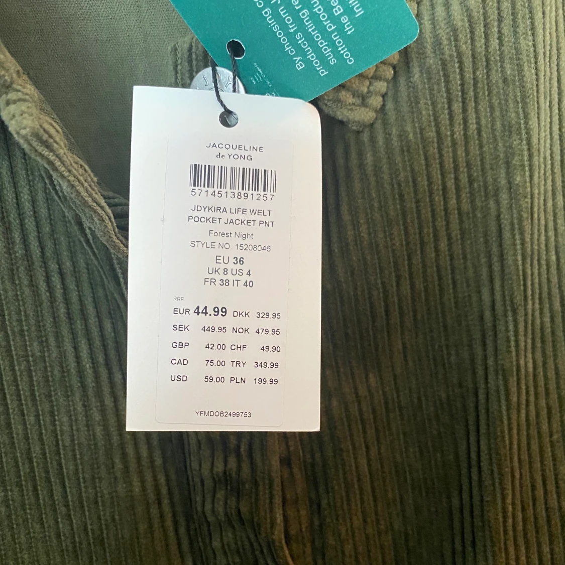 Mossgrön vårjacka - 91