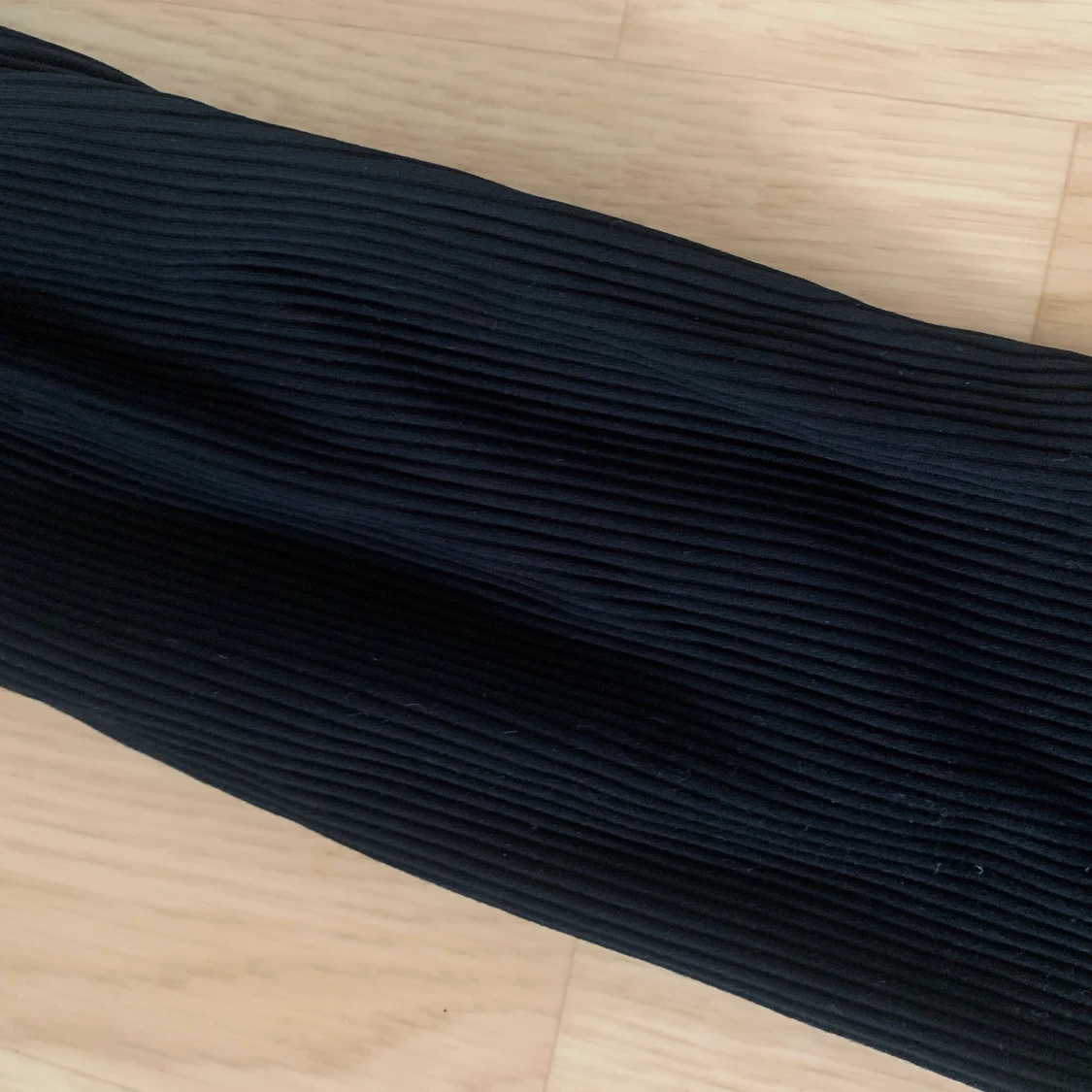 Svarta ribbade träningstights  - 90