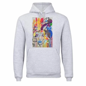thecoolelephant hoodie ”PAINTED WOMAN” - SÅLD