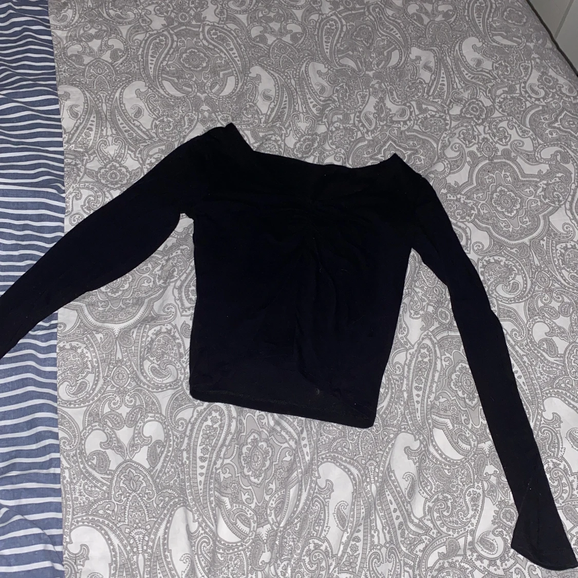 Croppad långärmad - 90
