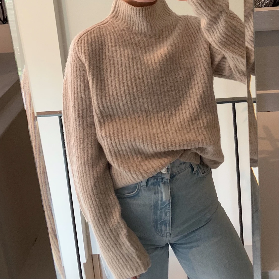 Stickad polotröja  - 90