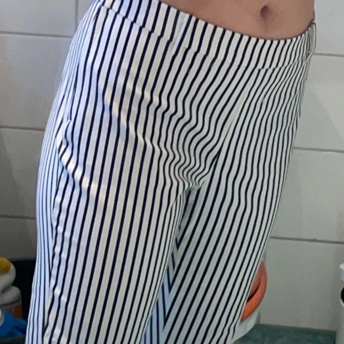 Randiga kostymbyxor - 91