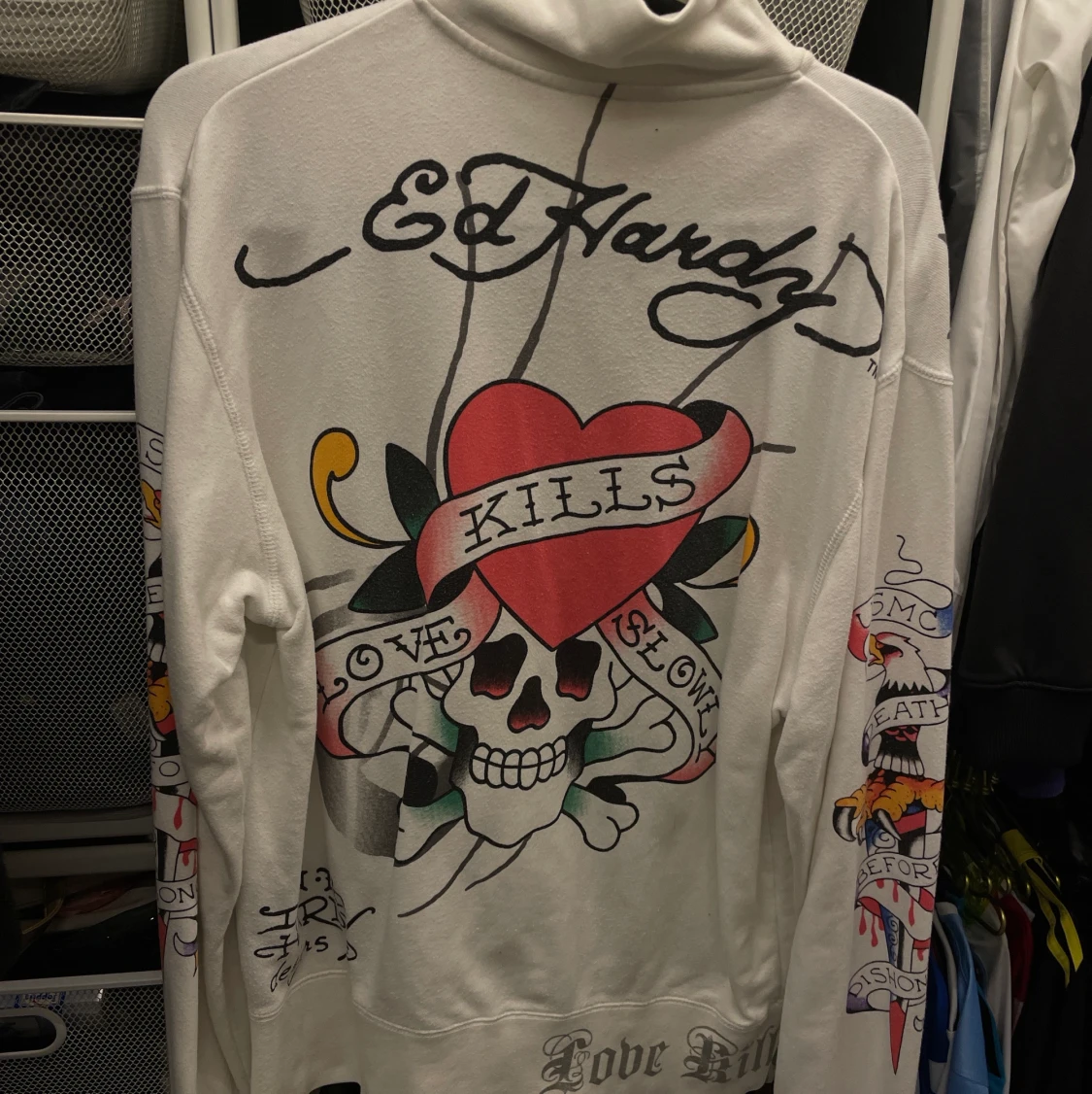 Vintage ed hardy zip up - 90