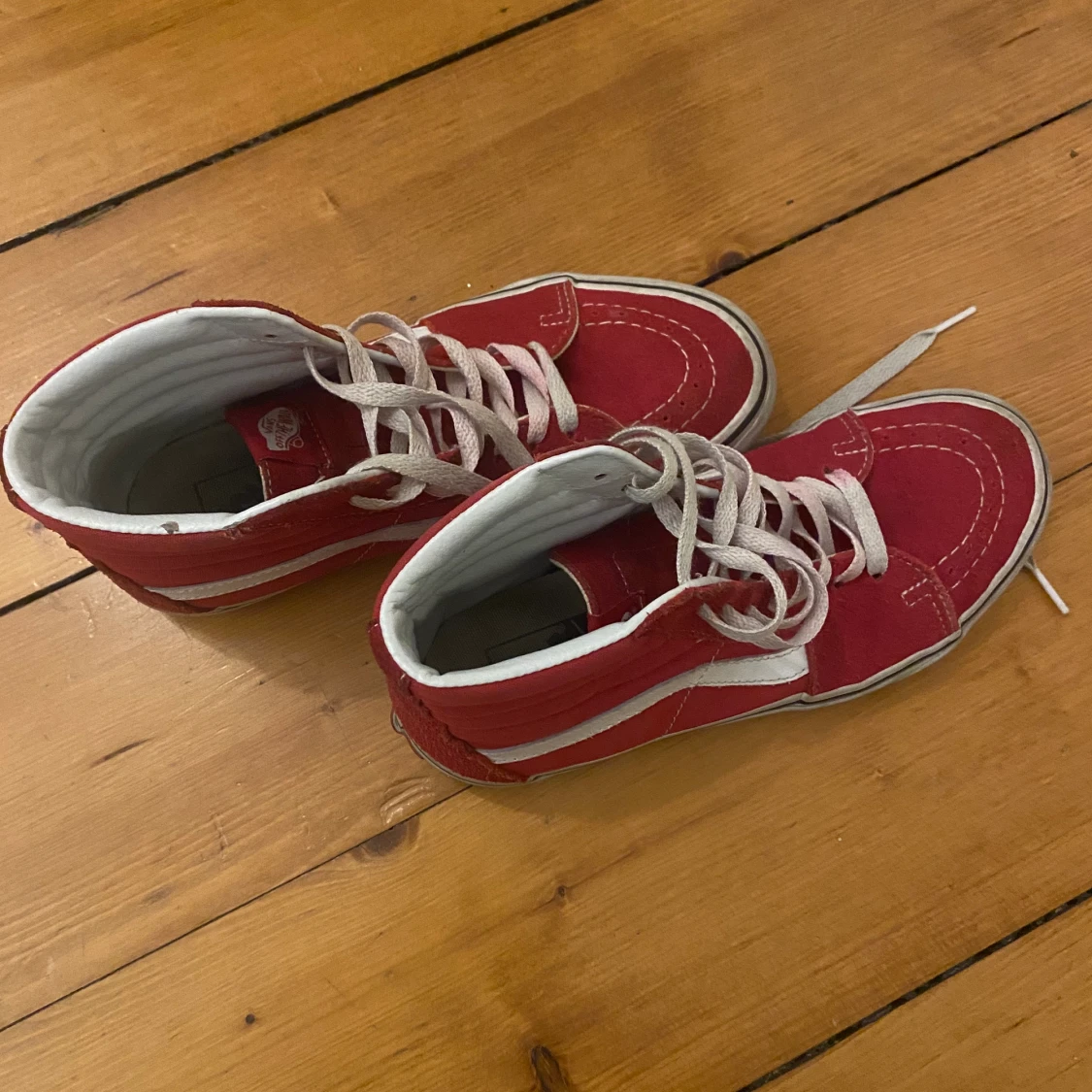 Röda Higtop Oldschool Vans - 91