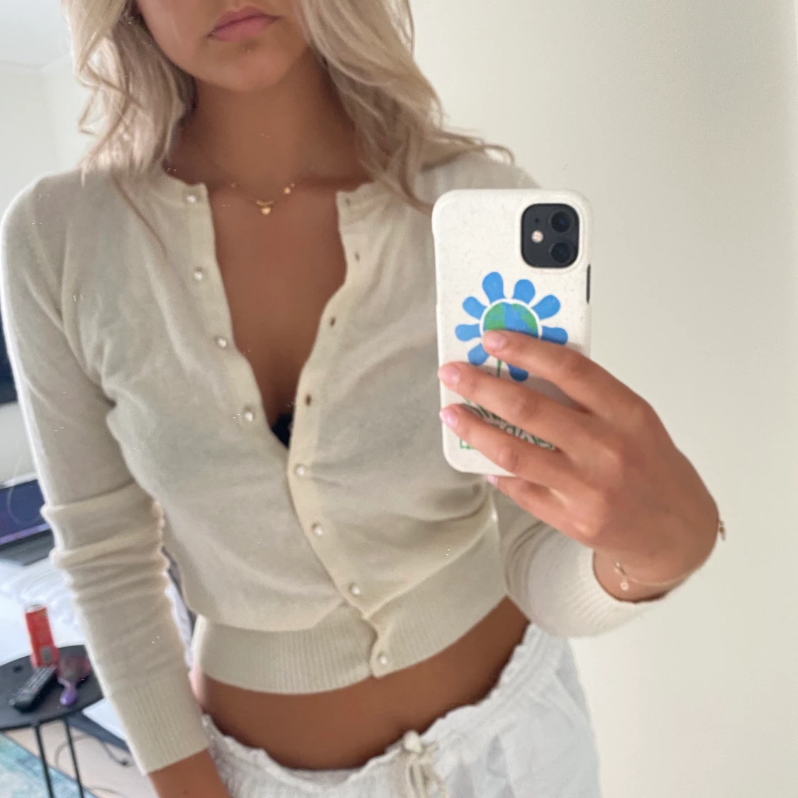 Ull och angora kofta