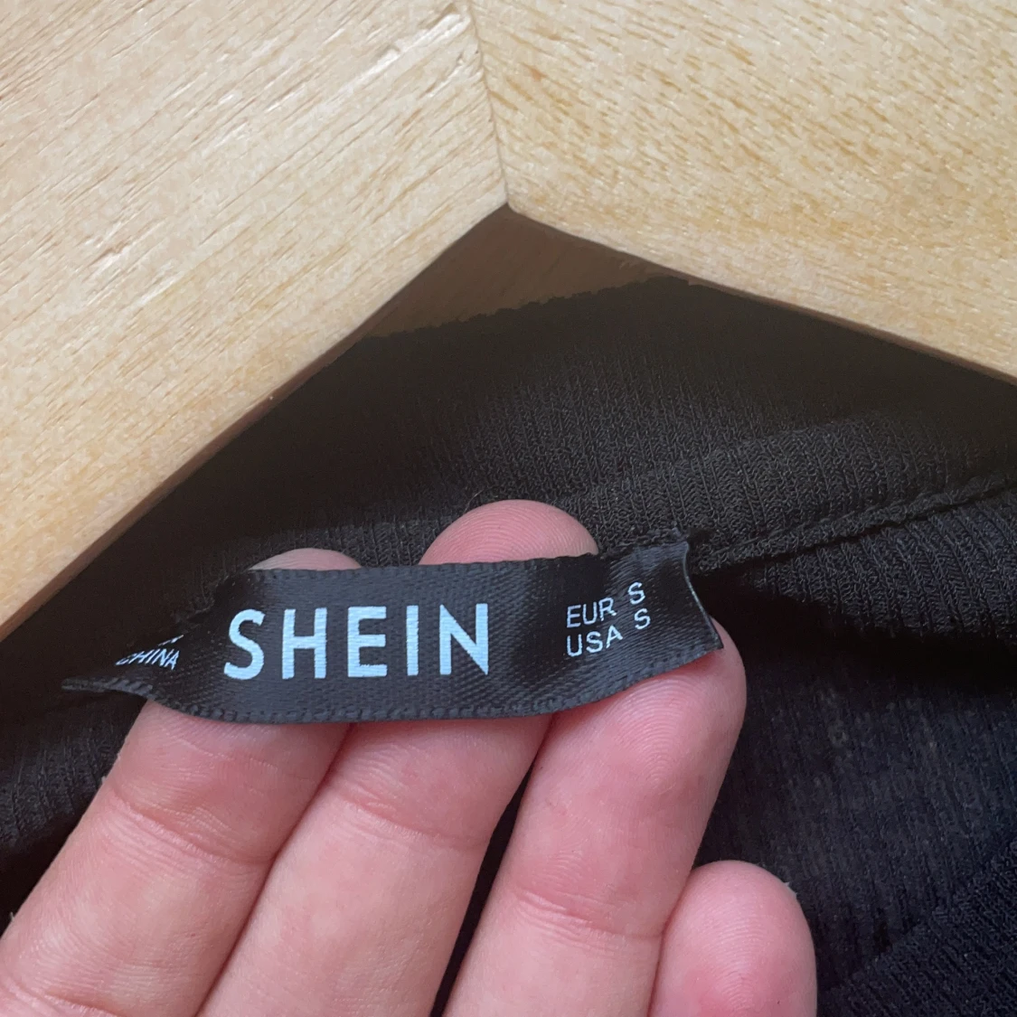 Black sheer topp SHEIN S - 91