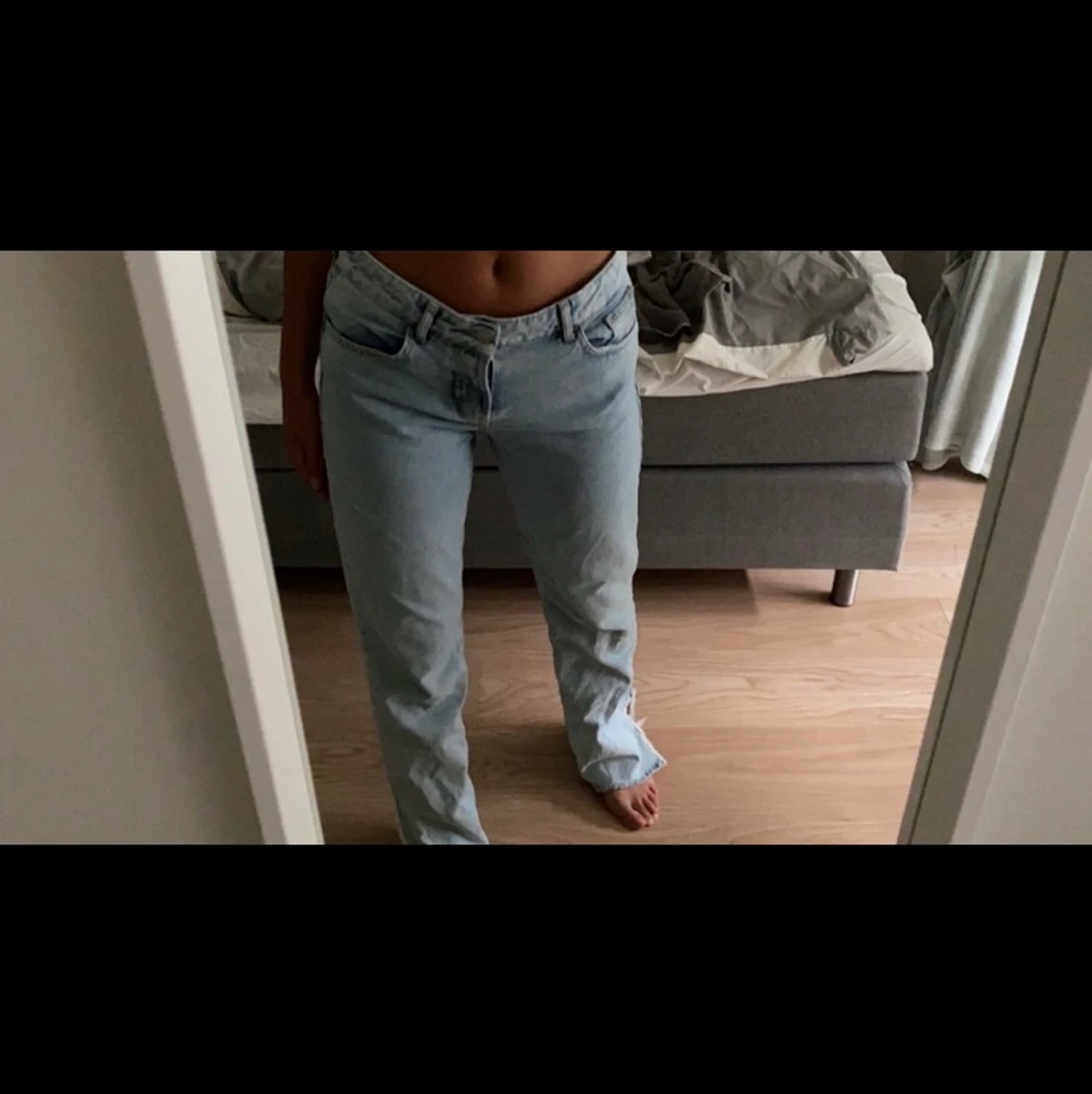 Lågmidjade/medel jeans  - 91