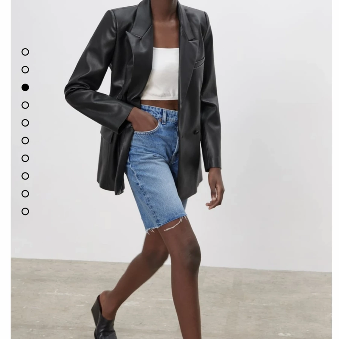 Oanvänd skinnkavaj - 90