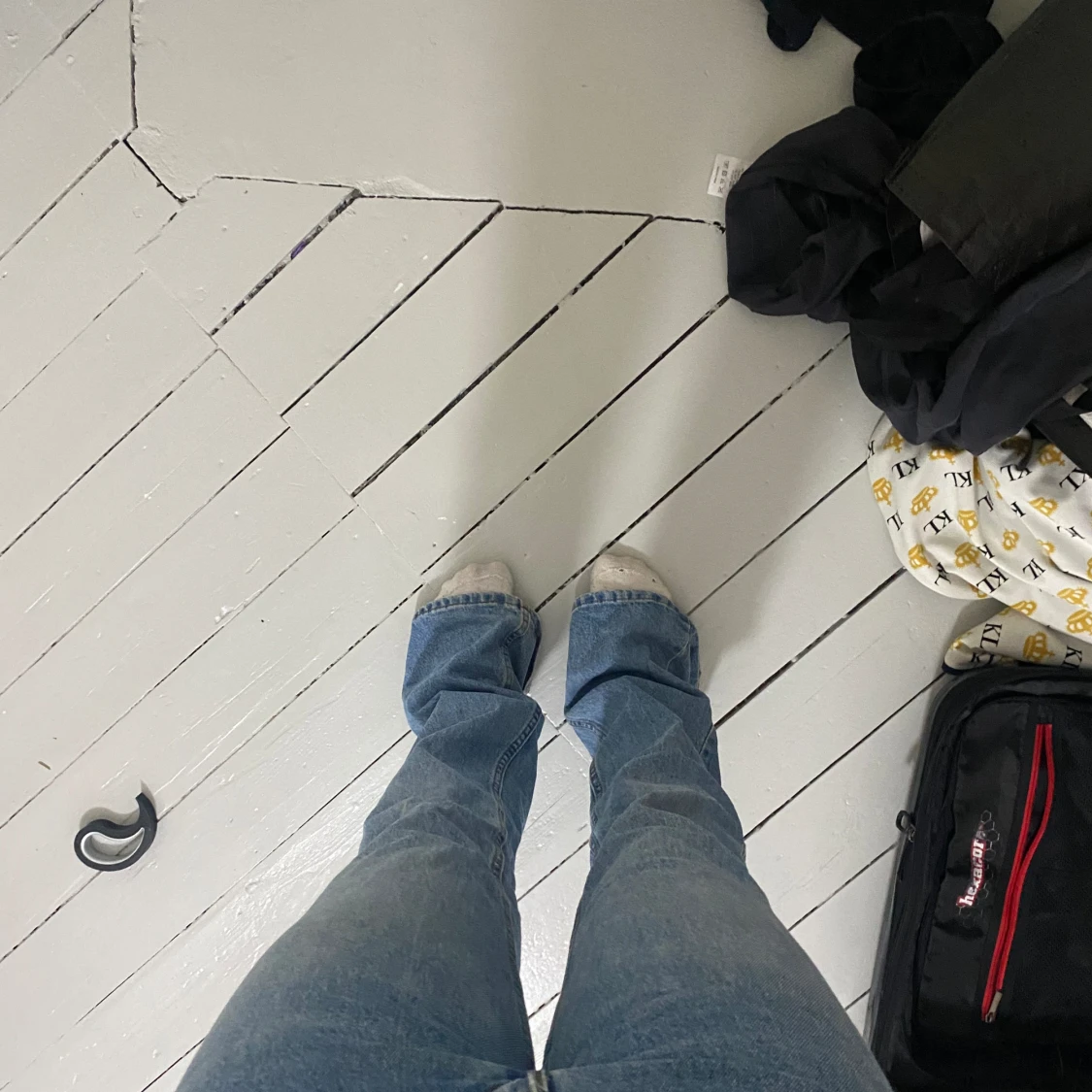 Lågmidjade flare jeans  - 90