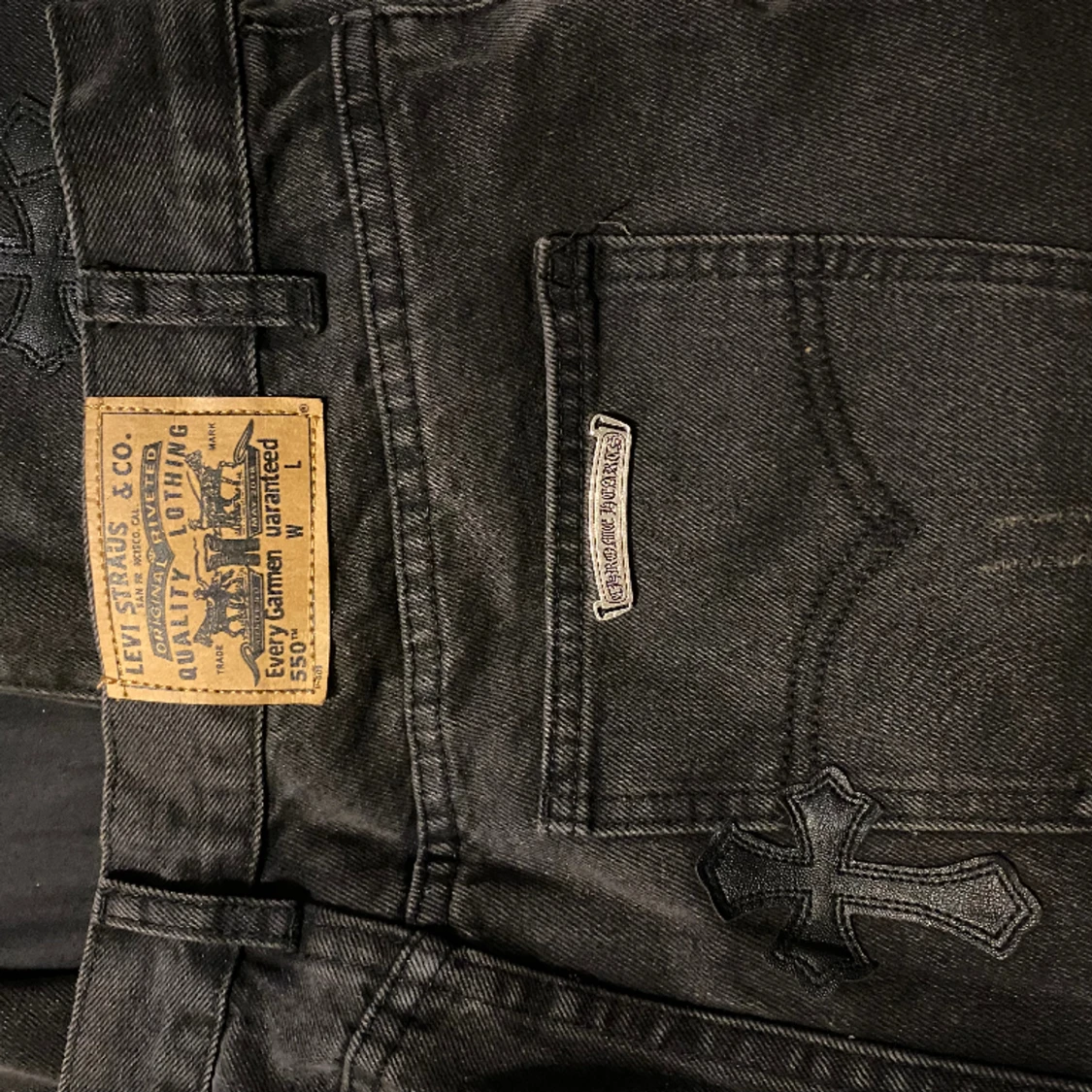Chrome Hearts Vintage Levi's Jeans Black - 90