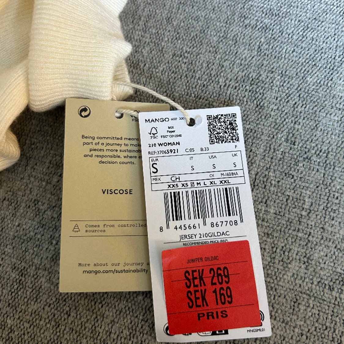 Varm vit tröja  - 91