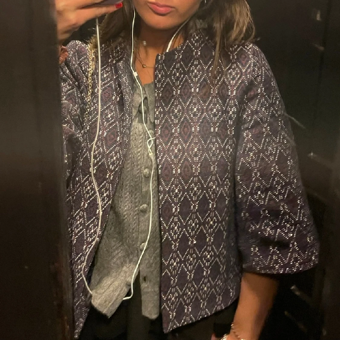 Jacka korta ärmar Mango