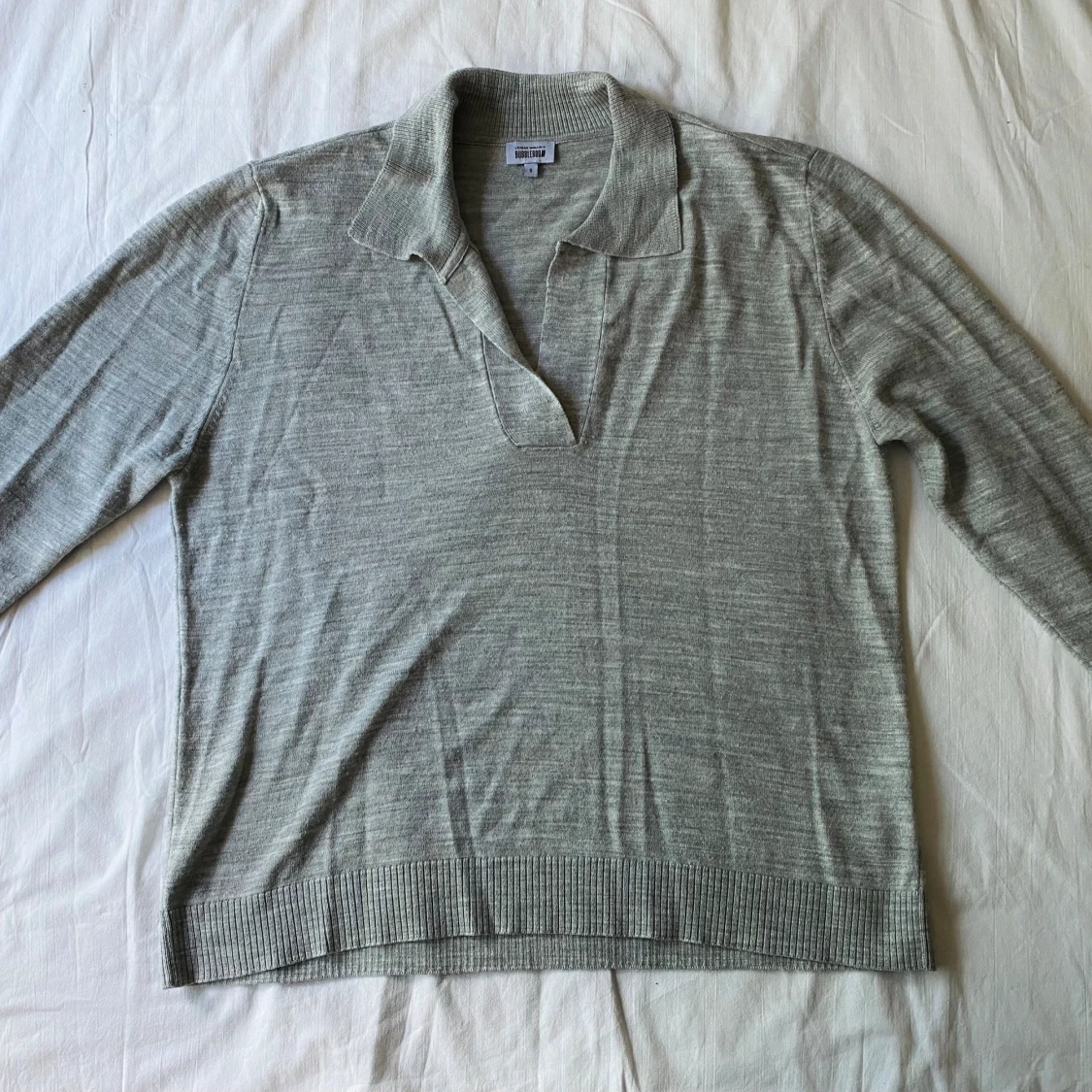 Grå stickad tröja - 90