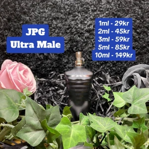 JPG Ultra Male - Sänkta Priser! Finns i 1,2,3,5,10ml Kontakta gärna oss innan ny köper Speciellt om du ska köpa fler än 1 dekant/sample, priser finns i bilden (1 gratis 1ml sample ingår alltid vid köp av 149kr eller mer✅)