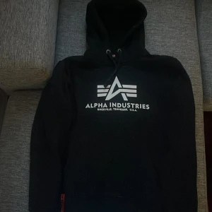 Alpha Industries hoodie - Alpha Industries hoodie, använt en del och lite små defekt på stora märket men inget överdriver illa.