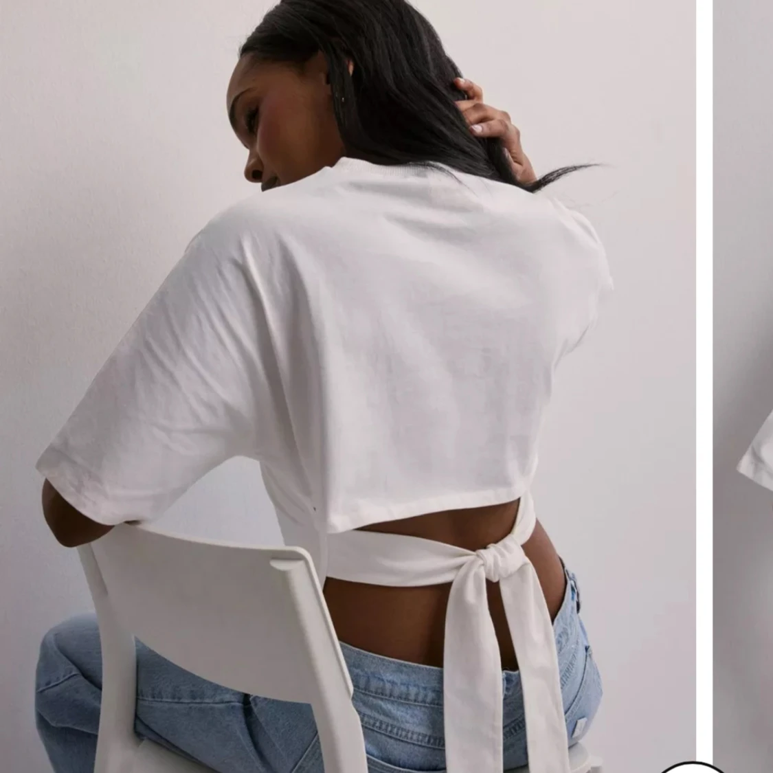 SÖKER ❗️ open back tie shirt