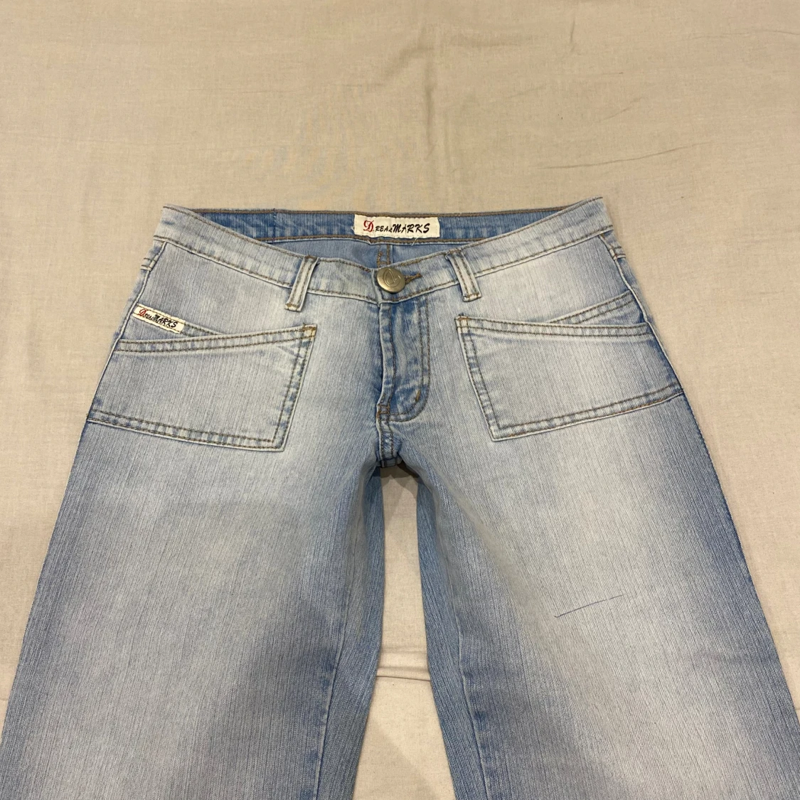 lågmidjade bootcut jeans💕 - 92