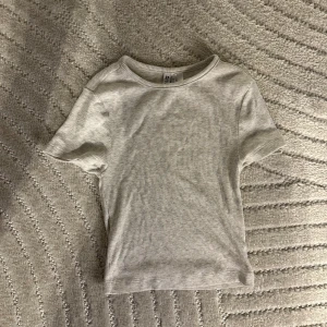 Ljusgrå crop top - Ljusgrå crop top i ribbat material som är jätteskön och luftig till sommaren. Kan skickas med gratis om ni köper något annat från mig. 