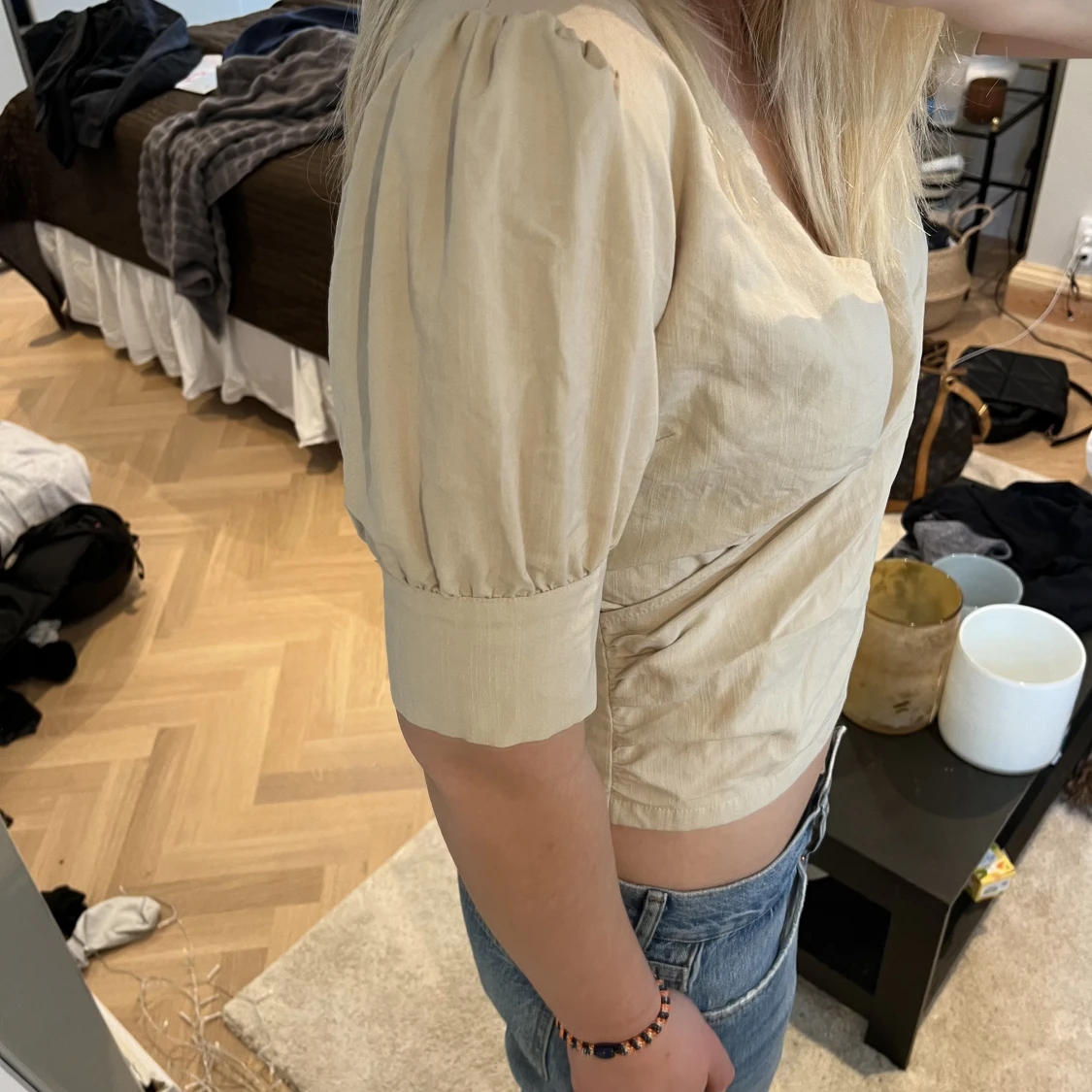 Beige blus från neo noir S - 90