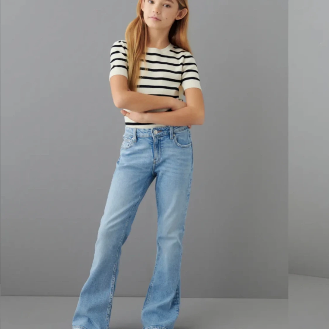 Lågmidjade bootcut jeans 
