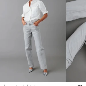low waist jeans  - gråa low waist jeans, använt fåtal gånger