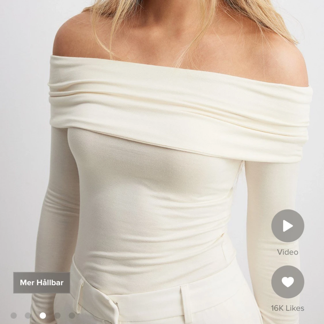 Off-shouldertröja - 90