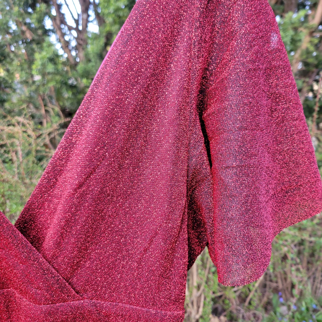 Dramatisk glittrig långklänning Goddiva/ Bubbleroom - 90