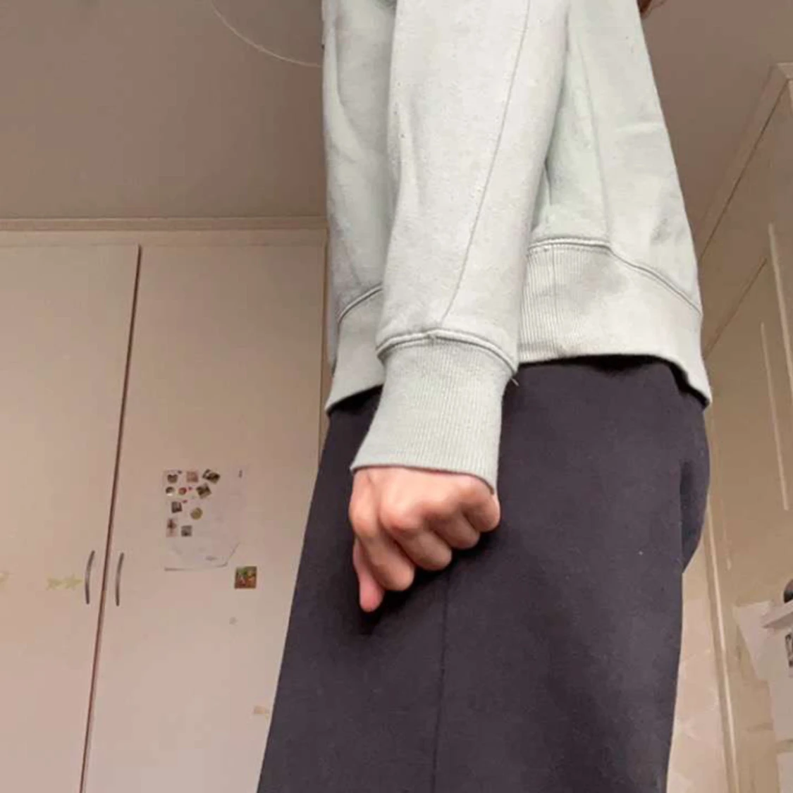 Mintgrön tjocktröja - 92