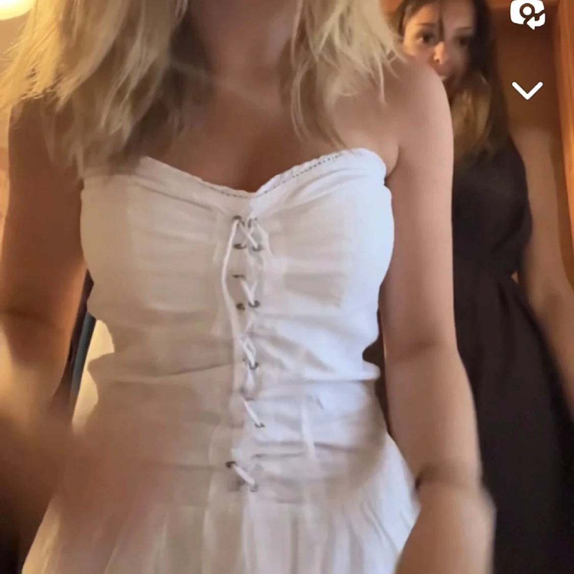 Super fin vit klänning - 91