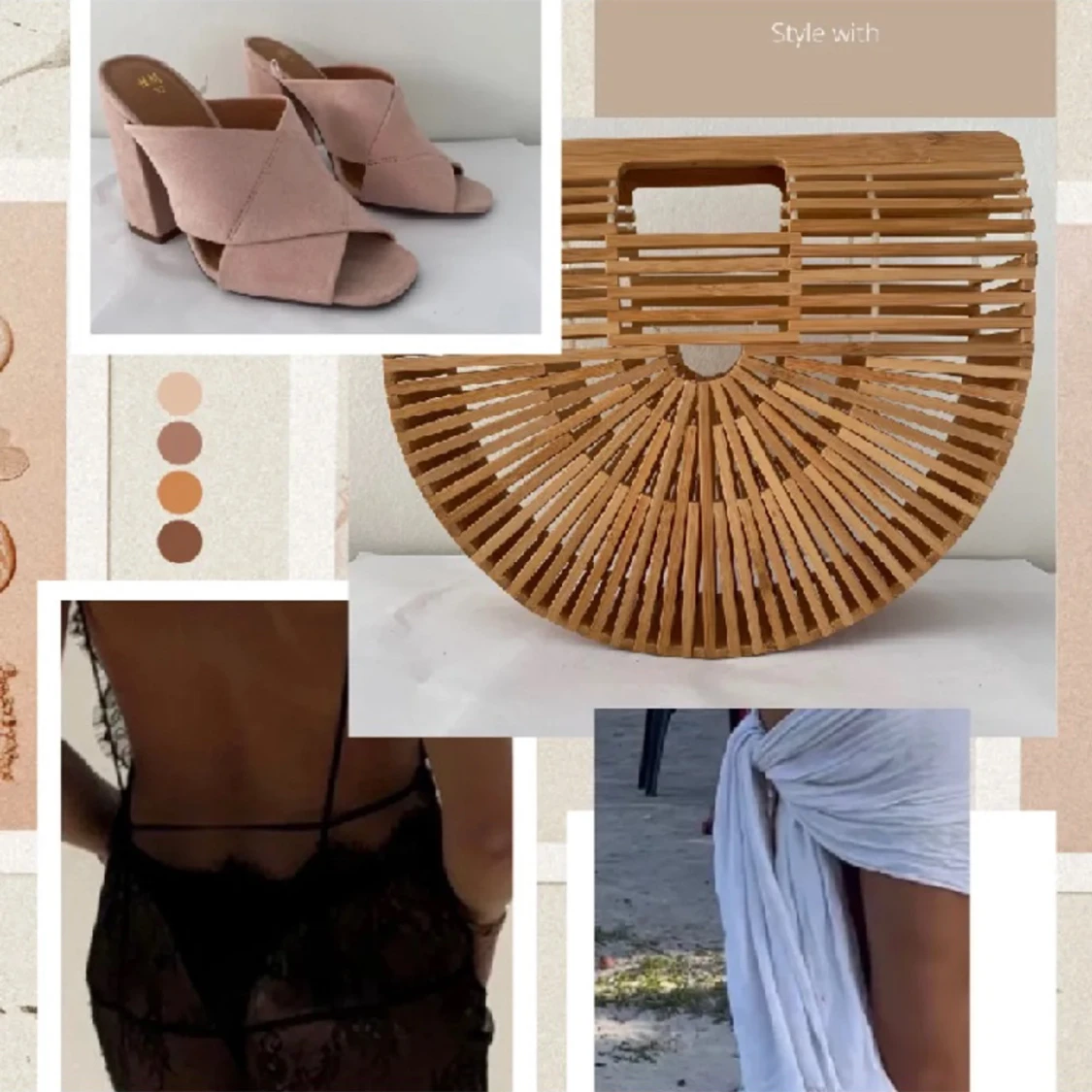 H&M Mules i rosa  - 91