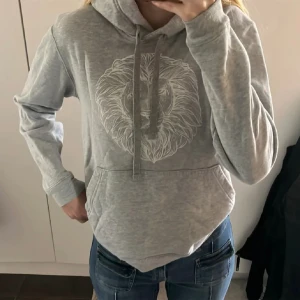 hoodie - grå hoodie från the cool elephant i storlek xs men passar mig som oftast har s