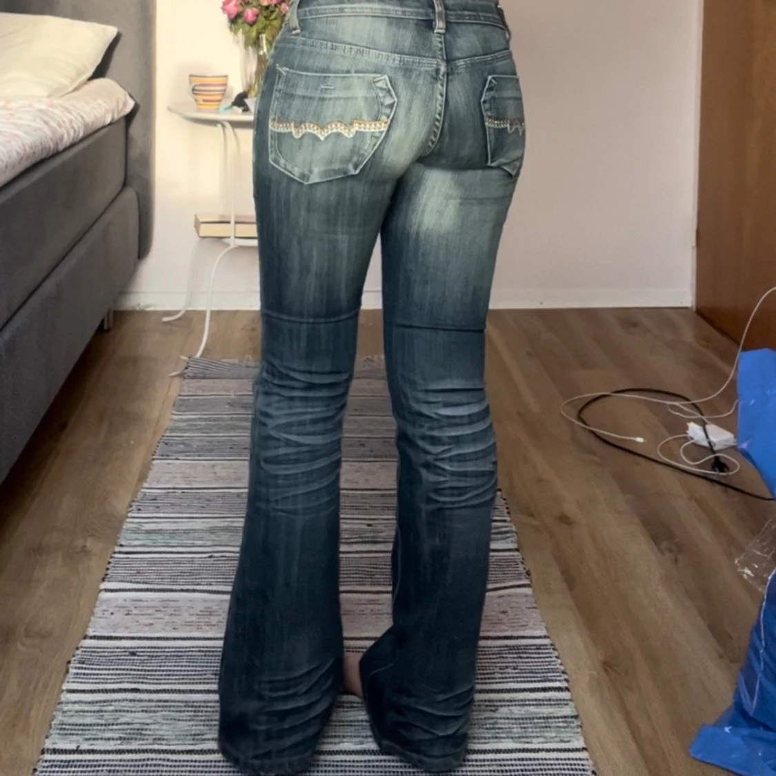 Lågmidjade jeans - 90