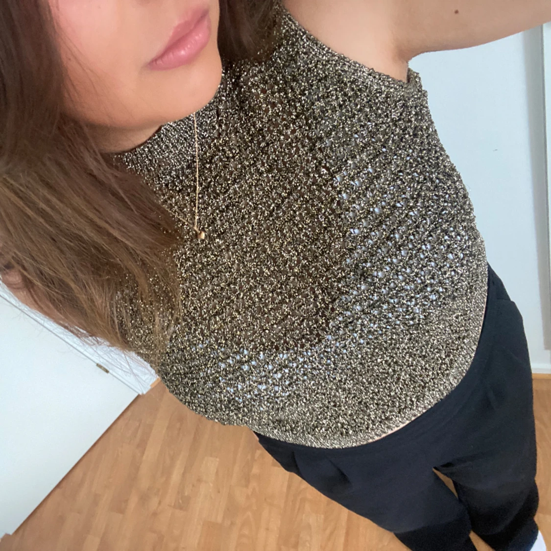 Glitterstickad linne 