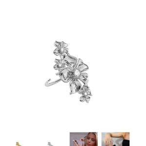 Blommig ring  - Blommig ring ifrån iOaku.com i silver 