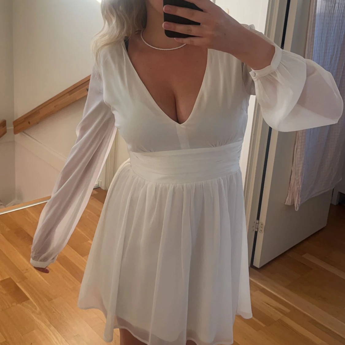 Vit Klänning från Bubbleroom 
