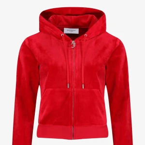 Röd juicy couture kofta - Knappt använd, bra skick, inga skador, värd 1,4 egentligen 