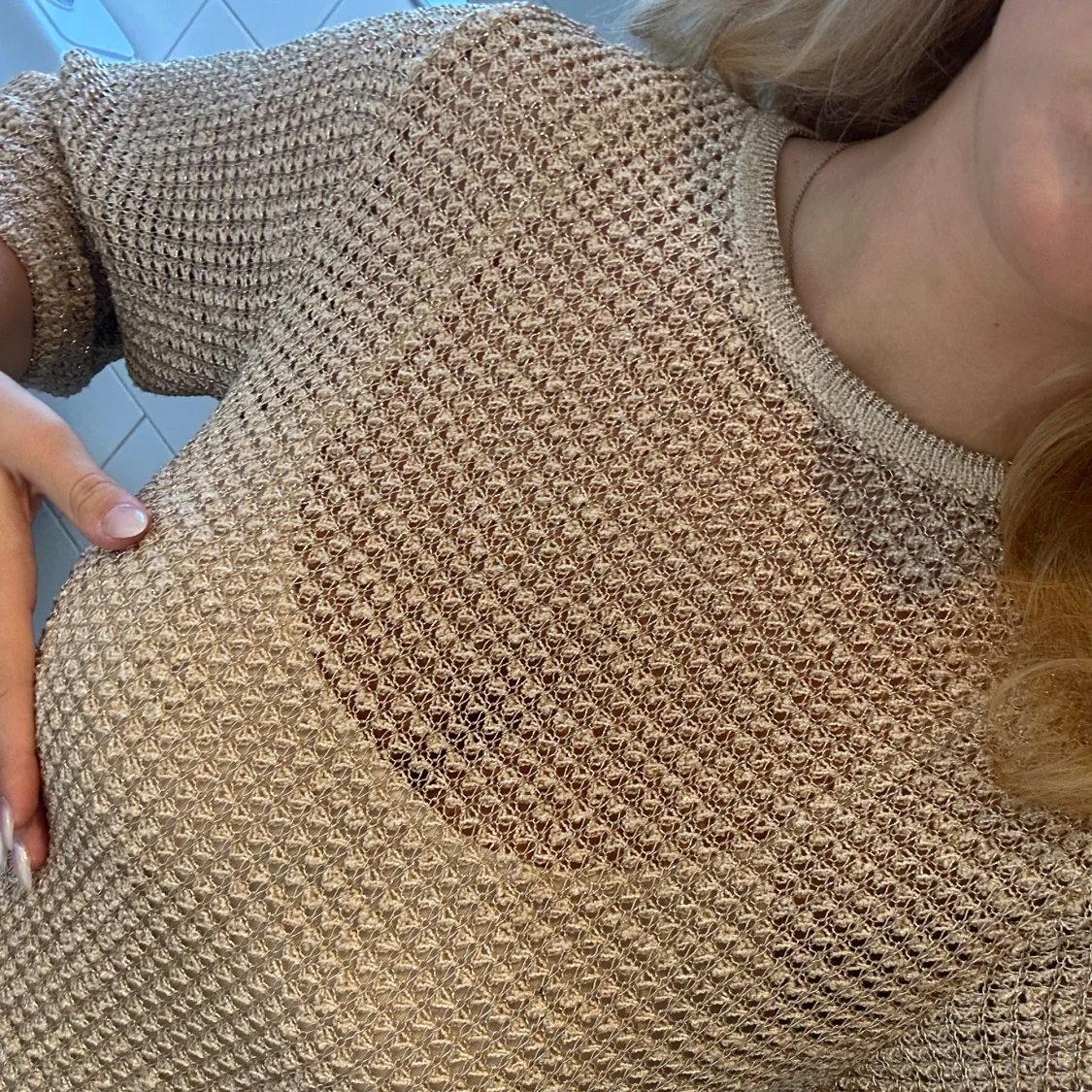 Guldig klänning  - 91