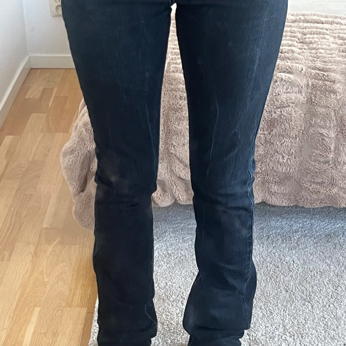 lågmidjade jeans - 90