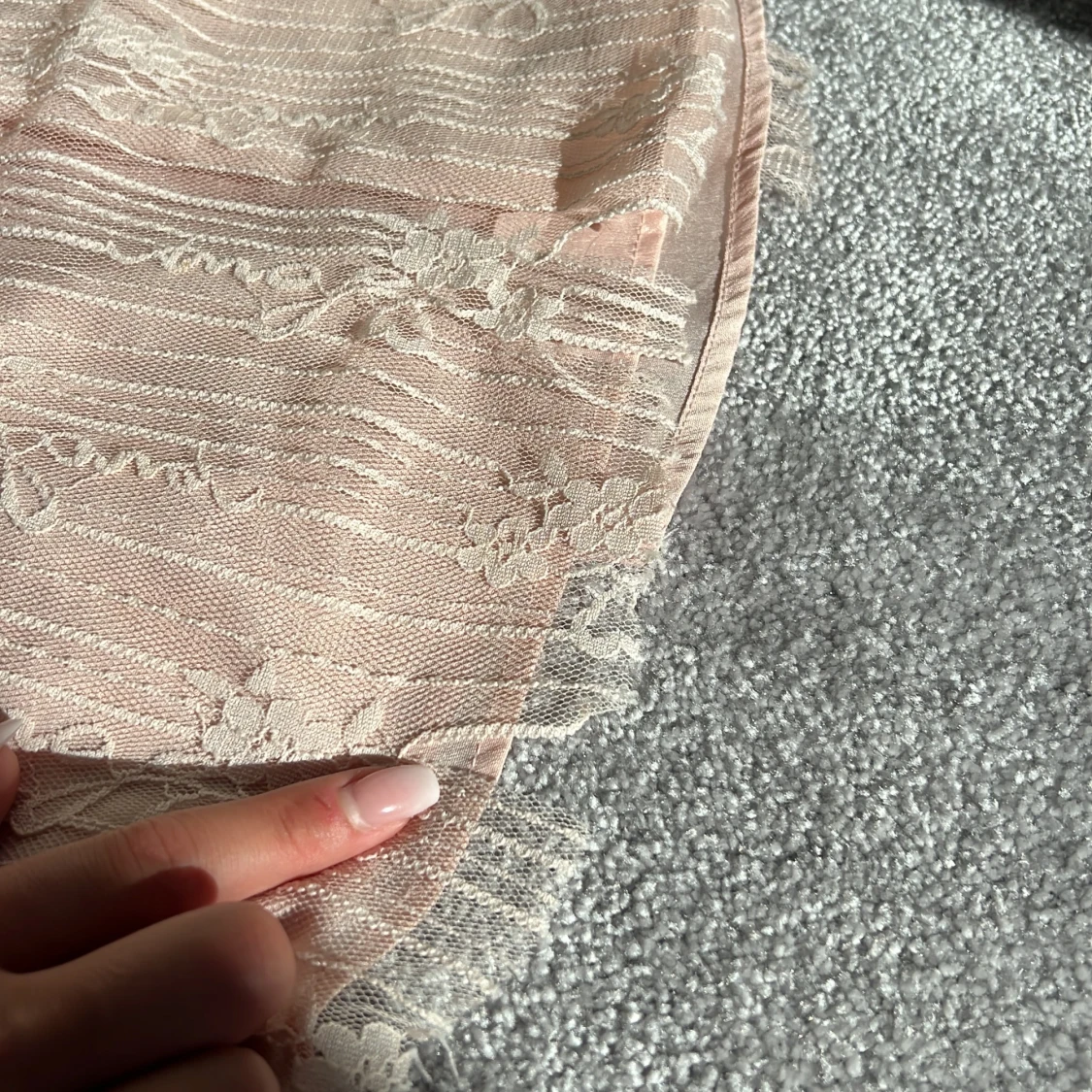 Rosa blommig klänning - 91