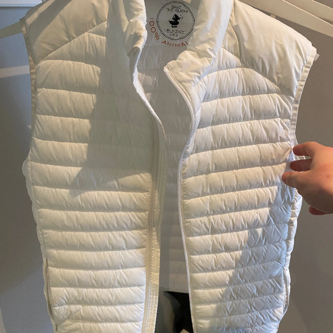 Save the duck väst vit