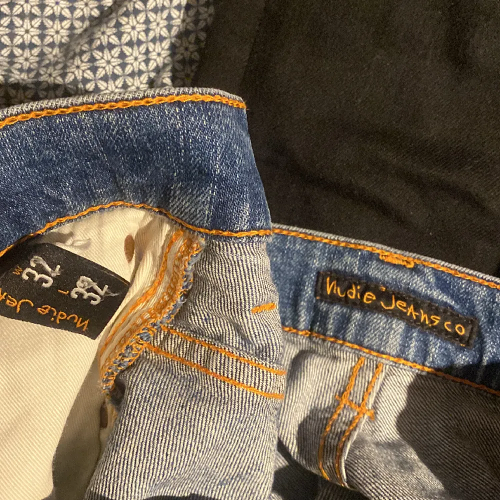 Säljer nu mina Nudie jeans då jag inte använder dem, väldigt fint skick och knappt använda  Priset går att diskuteras vid snabb affär . Jeans & Byxor.